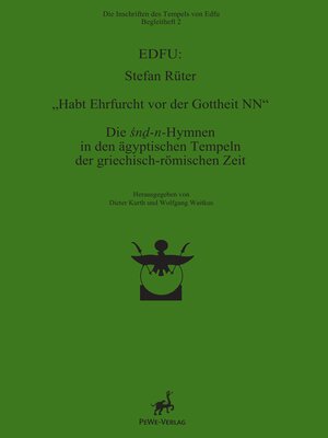 cover image of Habt Ehrfurcht vor der Gottheit NN